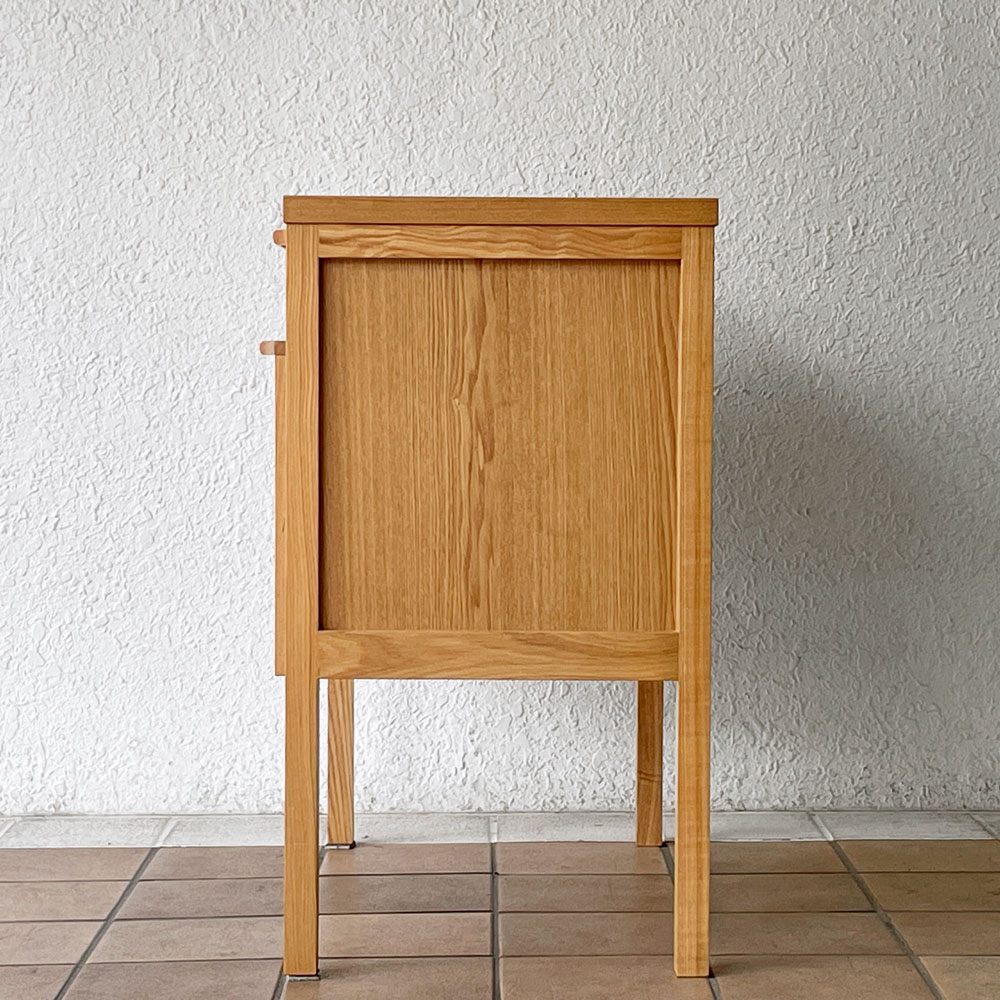 ウニコ unico クラルスミニ CLARUS-mini ドレッサー 鏡台材 W70cm アッシュ材 ナチュラルモダン 廃番仕様 ◇