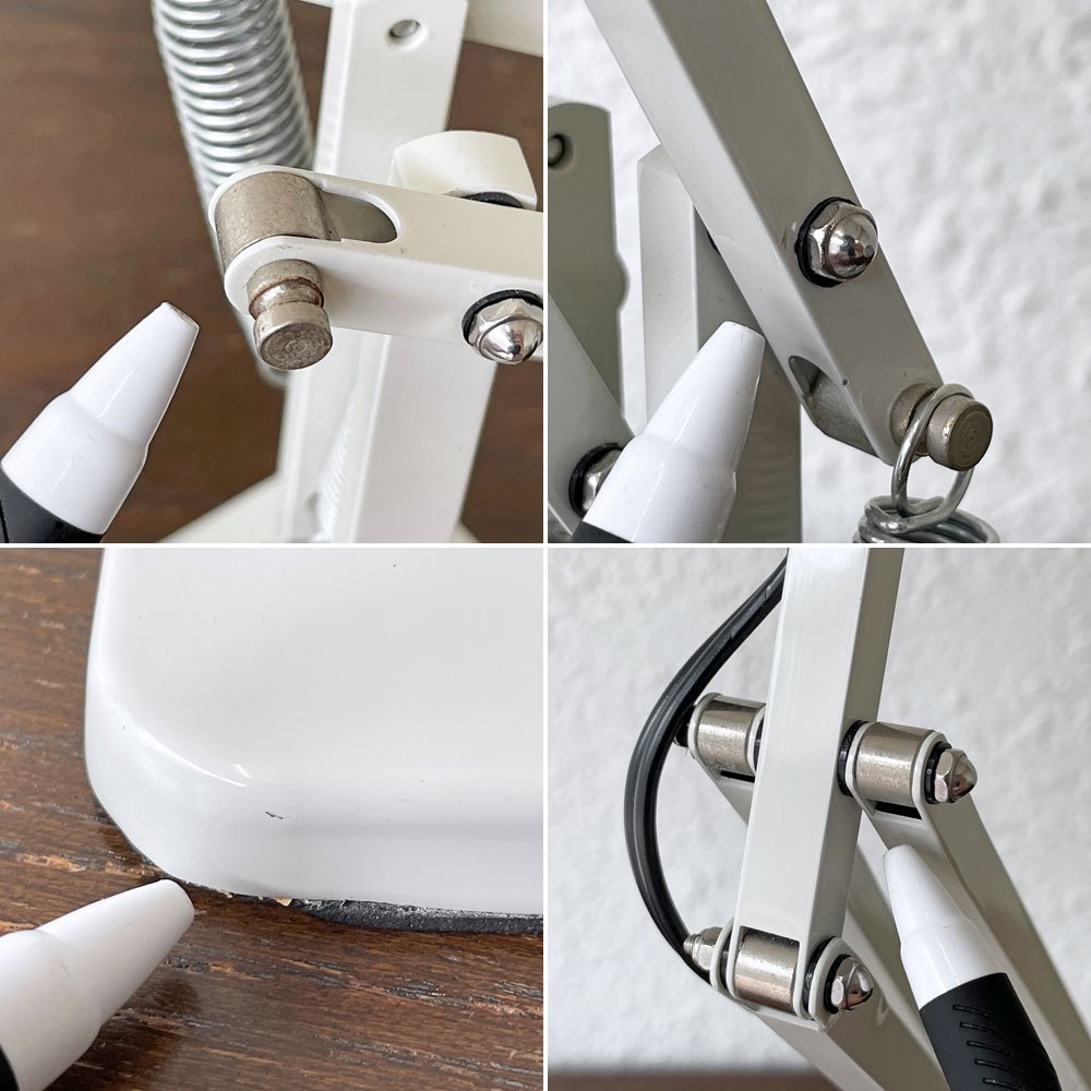 アングルポイズ ANGLEPOISE オリジナル1227 Original1227 ミニ Mini テーブルランプ デスクライト リネンホワイト バネ1本欠品 インダストリアルデザイン ◇