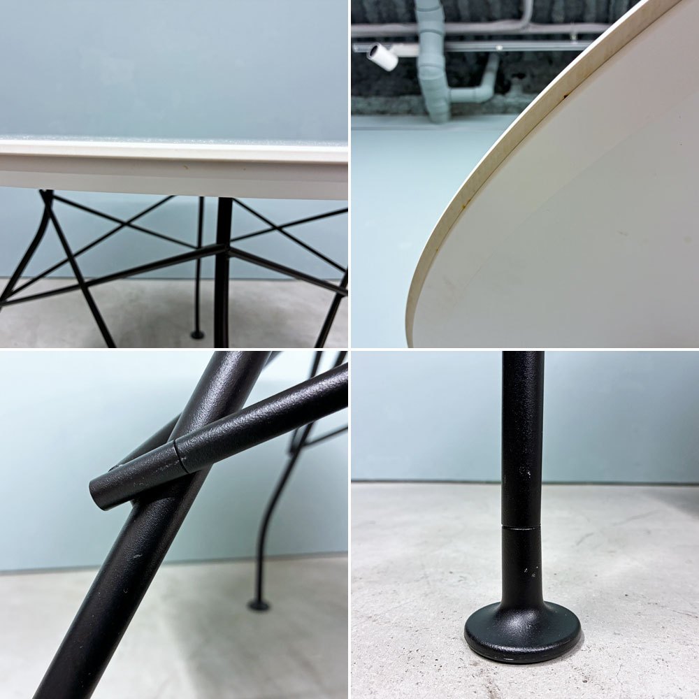 カルテル Kartell グロッシー GLOSSY ラウンドテーブル 118 アントニオ・チッテリオ 大理石調 セラミック モダン イタリア 定価￥458,200- ◎