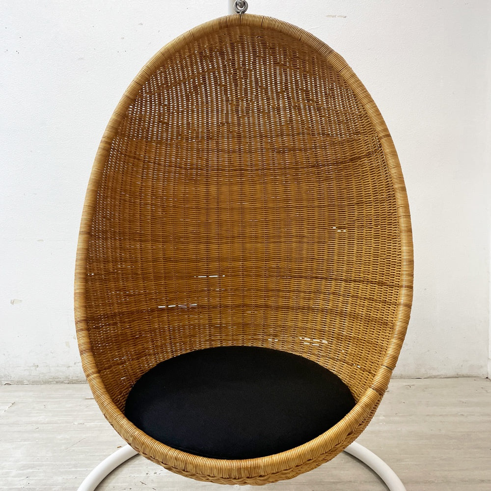 ヤマカワラタン 山川ラタン ハンギングエッグチェア HANGING EGG CHAIR C-326(NA) SHC-326 スチールスタンドセット ナナ・ディッツェル 定価約￥407,000- ●