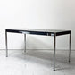 USMモジュラーファニチャー USM Haller USMハラーテーブル ワーキングデスク ダイニングテーブル オーク材 ブラック W150cm 高さ調整リング付き スイス ●