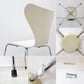 フリッツハンセン Fritz Hansen 3107 セブンチェア ホワイト ラッカー仕上げ スタッキング アルネ・ヤコブセン Arne Jacobsen デンマーク 北欧家具 A ●