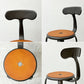 フェールトラヴァイユ FER TRAVAIL ニコルチェア NICOLLE Chair SH45cm ダイニングチェア スチール マットクリア仕上げ 別注モデル レザーパッド付 オレンジ インダストリアル フランス ●