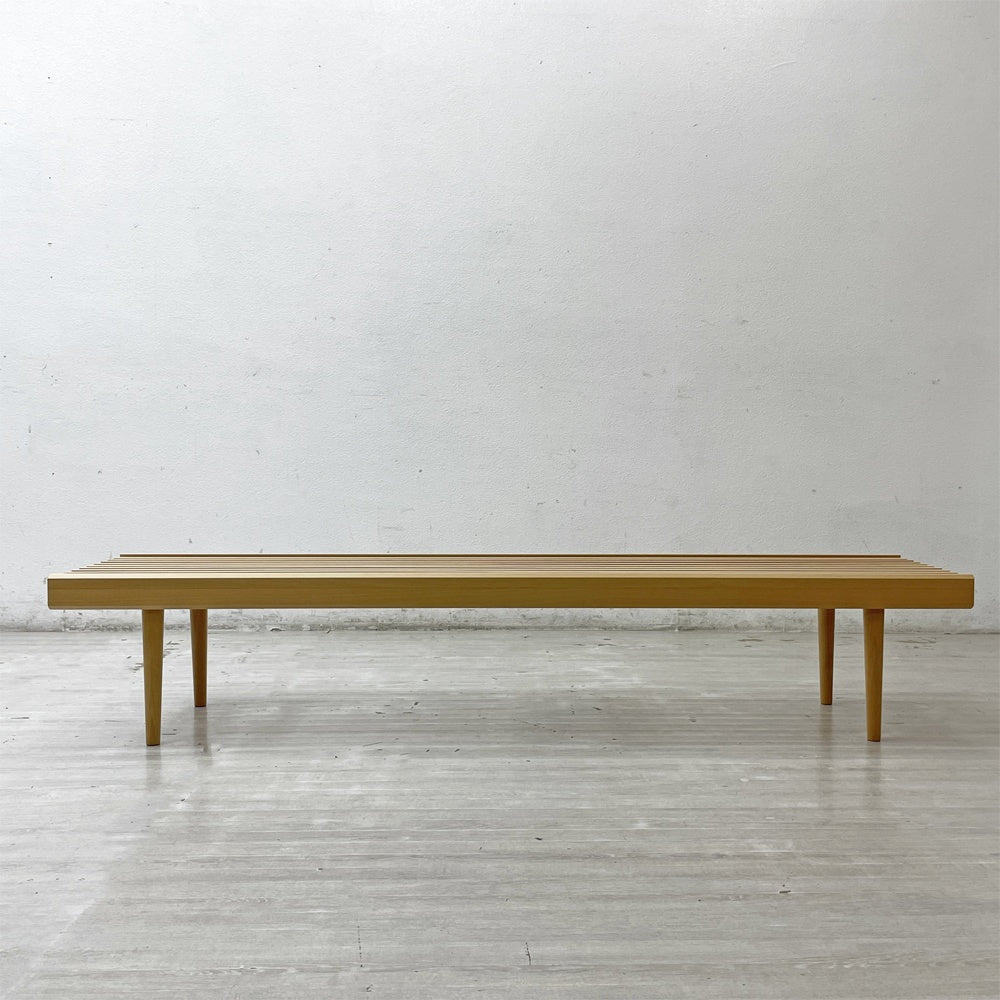 バニラ VANILLA オリジナル 826STANDARD ユニットシリーズ  UNIT  スラットベンチ SET-0191 ウッドレッグ W168cm ナチュラル ●