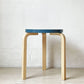 アルテック artek スツール60 Stool60 ブルーラッカー バーチ材 3本脚 Lレッグ アルヴァ・アアルト スタッキング 北欧家具 定価￥46,200- ★