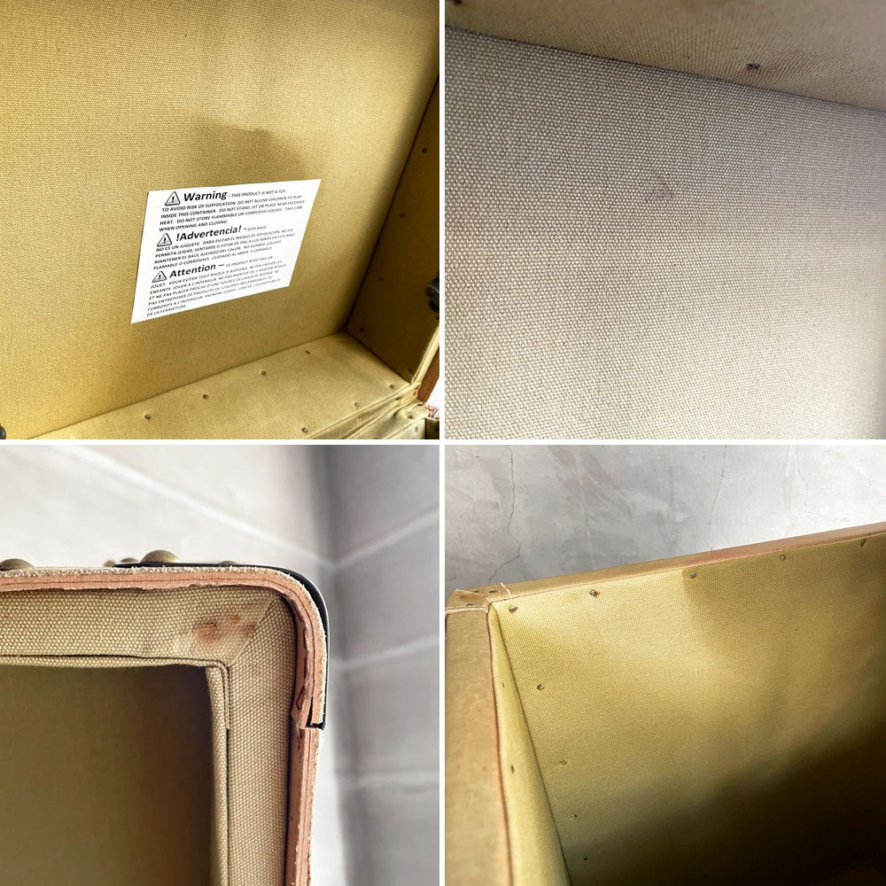 ハロ HALO パリストランク Paris Trunk ティノシーキャメル TINOSSI CAMEL サイドテーブル ボックスレザー 本革 スタッズ 英国 廃番 参考定価￥97,900- ♪