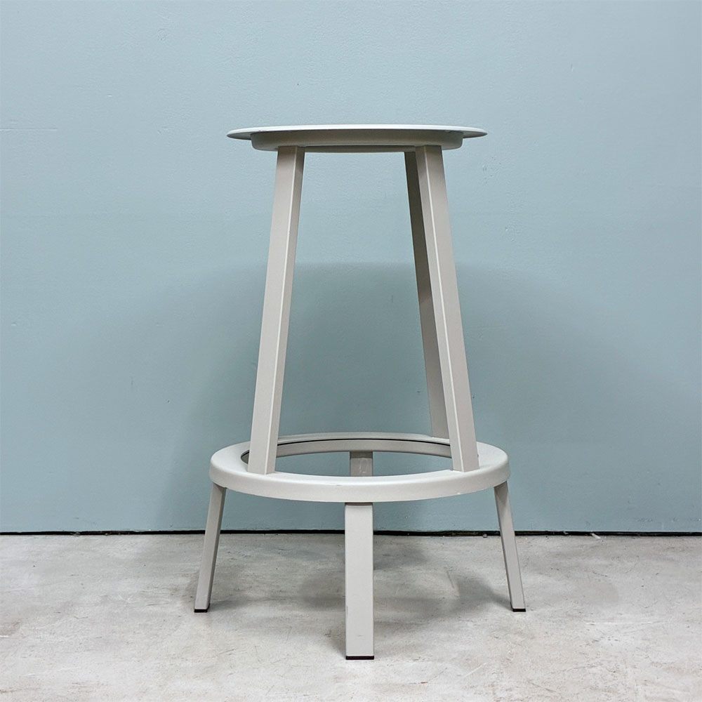 ヘイ HAY リボルバー バースツール ロー REVOLVER BAR STOOL LOW H65cm スカイグレー 回転式座面 レオン・ランズメイヤー デンマーク 定価¥51,700- ◎