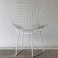 ノル Knoll 420 サイドチェア ワイヤーチェア ホワイト ハリー・ベルトイア Harry Bertoia ミッドセンチュリー 名作椅子 ◇