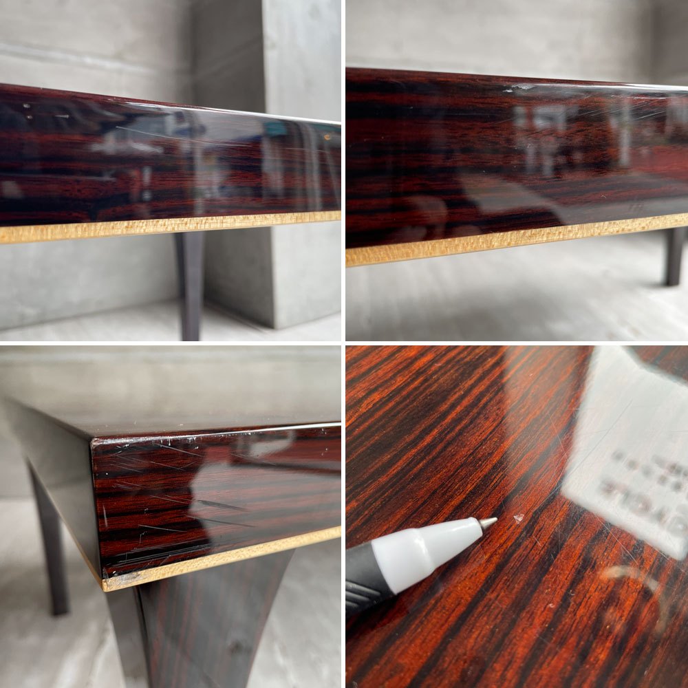 松創 MATSUSO ジン JIN センターテーブル ローテーブル 黒檀 エボニー材 鏡面仕上げ 和モダン ♪