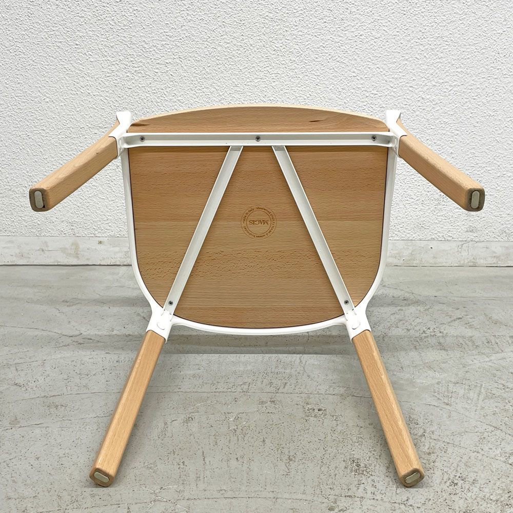 マジス MAGIS スティールウッドチェア Steelwood Chair ホワイト＆ビーチ アームチェア ロナン & エルワン・ブルレック イタリア B 〓