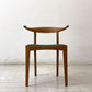 ウッドユーライクカンパニー WOOD YOU LIKE COMPANY アイチェア AI CHAIR アームチェア チェリー無垢材 ファブリック張替え済み グリーン ●