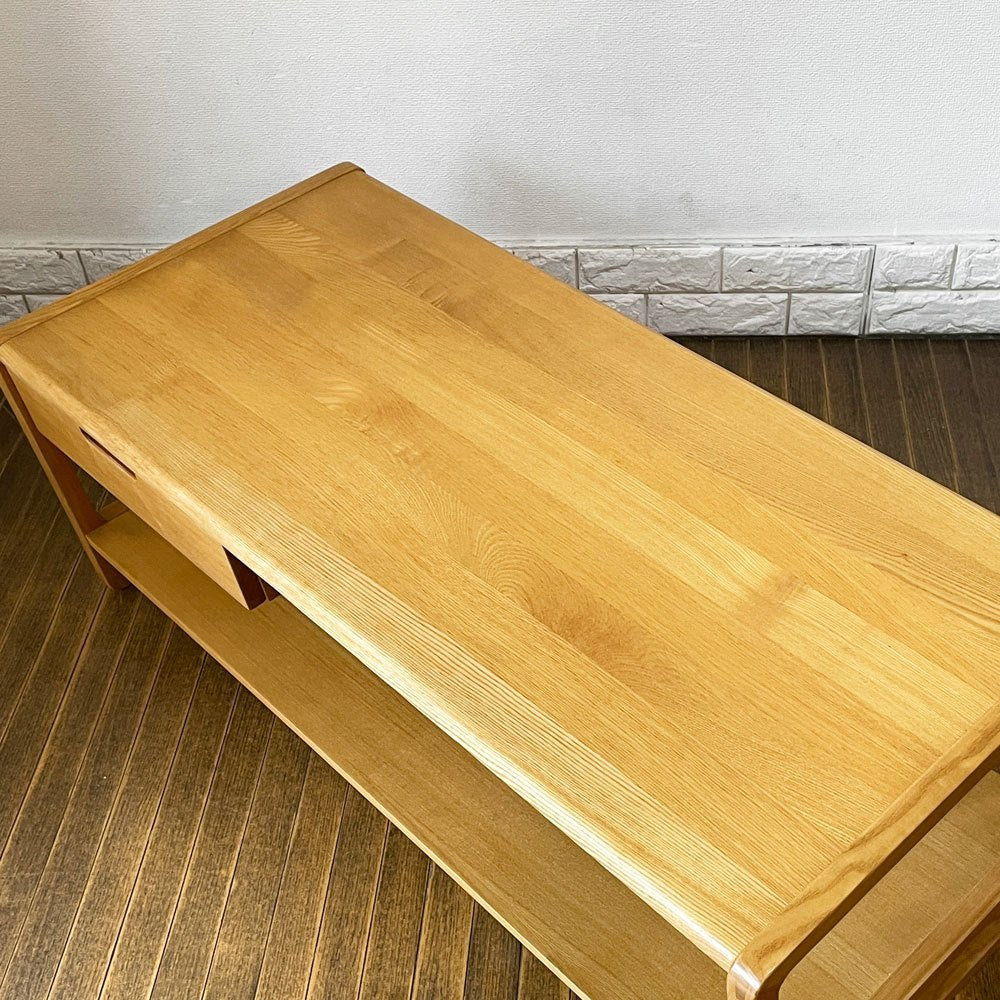 リラックスフォーム RELAX FORM クラム センターテーブル CLAM CENTER TABLE タモ材 W105cm 参考定価￥52,000- ◎