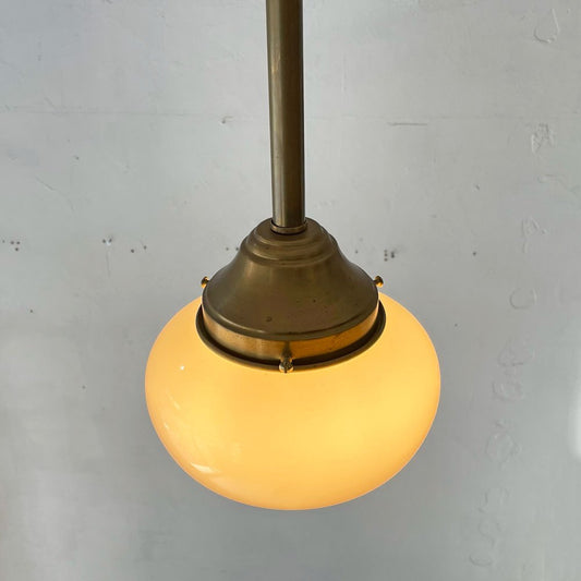 POINT NO.39 オリジナル OPL318  PENDANT LAMP ペンダントライト 引掛けシーリング 乳白ガラス 真鍮1灯 ★