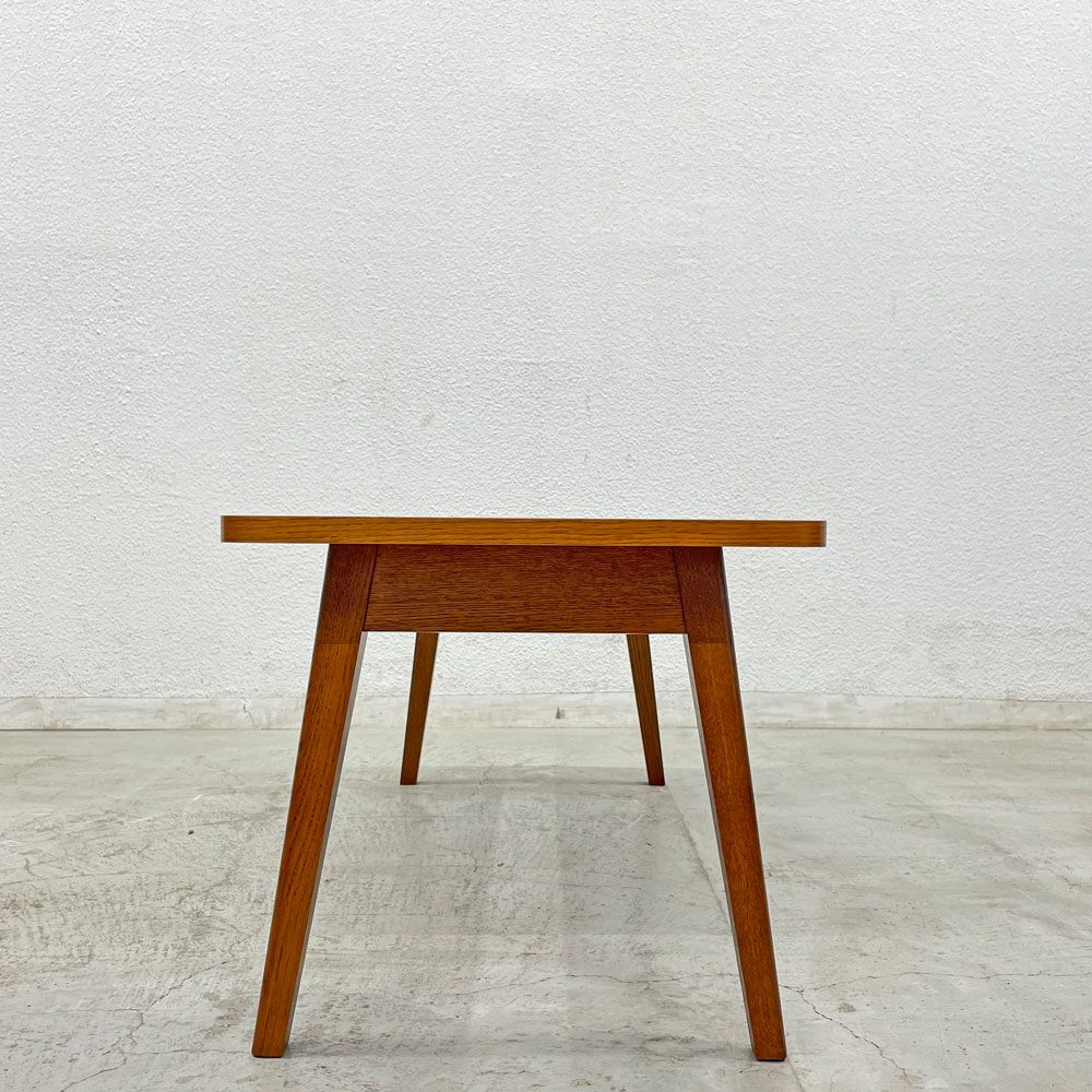 パシフィックファニチャーサービス P.F.S. ローテーブル DH TEA TABLE Sサイズ ナラ材 ダークブラウン 定価52,800円 美品 〓