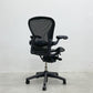 ハーマンミラー Herman Miller アーロンチェア Bサイズ ランバーサポート フル装備 グラファイトベース ビル・スタンフ ＆ ドン・チャドウィック 〓