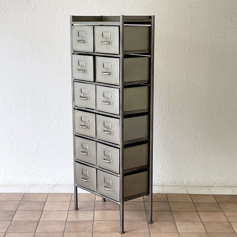 ジャーナルスタンダードファニチャー journal standard Furniture j.s.F ギデル GUIDEL 12ドロワーズチェスト 12 DRAWERS CHEST ハイタイプ インダストリアルデザイン ◇