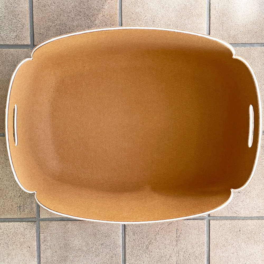 ムート MUUTO レストアバスケット RESTORE BASKET レギュラー バーントオレンジ フェルト地 ミカ トルバネン 専用袋付き デンマーク C ◇