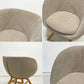 モモナチュラル Momo Natural モールドラウンドチェア MOLD ROUND M-ROUND CHAIR SO ダイニングチェア アルダー材 カバーリング 回転式 定価￥45,000- A ●