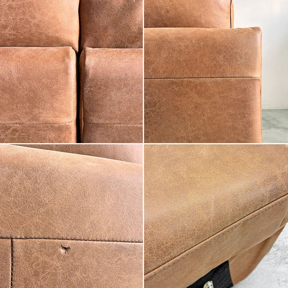 リラックスフォーム RELAX FORM トレビソ TREVISO スモールカウチソファ 右カウチ W240cm スーパーレザーテックス オーカーブラウン 関家具 参考価格￥229,800- B 〓
