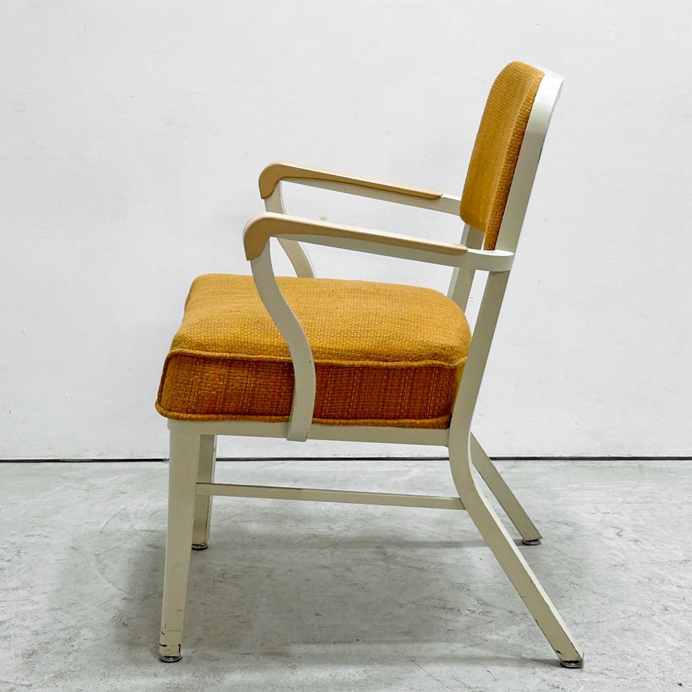 スチールケース Steelcase タンカーチェア ペインテッドスチール × ファブリック US ビンテージ Vintage レトロ インダストリアル ●