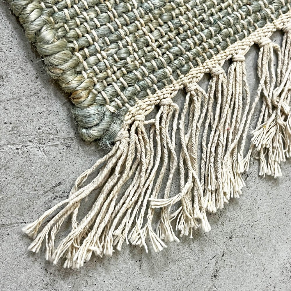 RugRu ラグル NORA RUG ノラ ラグ インド綿 麻 キリムラグ カーペット W200 インド 定価￥52,800- ●