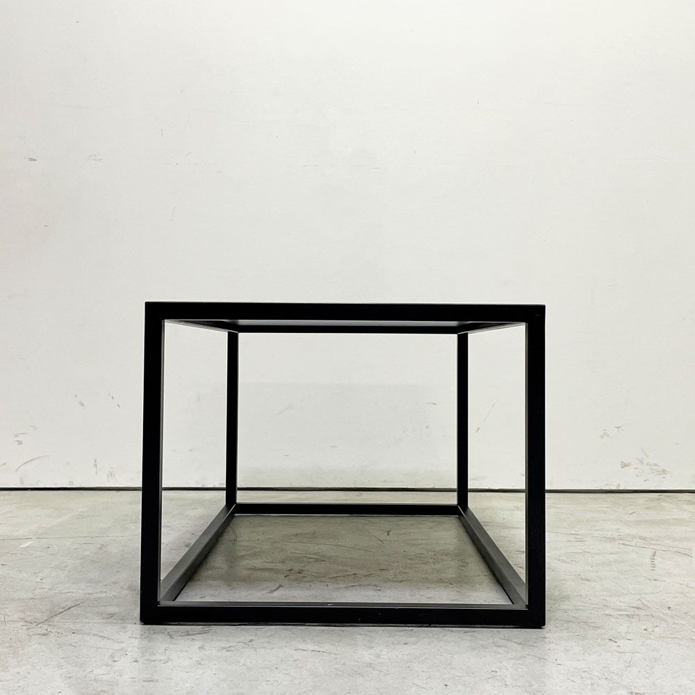 カーサ ブク CASA BUKU 横堀建築設計事務所 コーヒーテーブル W75cm ガラス天板 スチールレッグ モダンデザイン ●