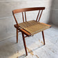 桜製作所 グラスシートチェア GRASS SEATED CHAIR アームチェア ウォールナット無垢材 い草 ジョージ・ナカシマ George Nakashima 焼印有り ♪