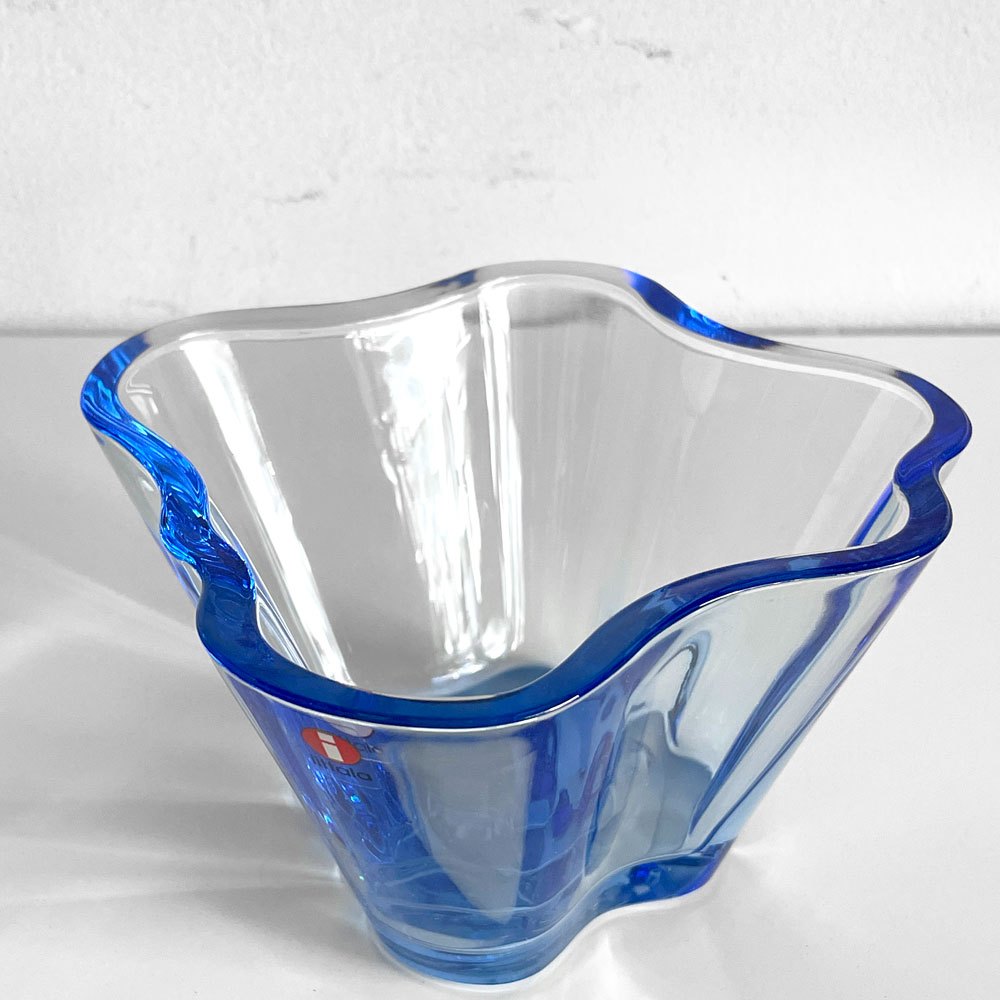 イッタラ iittala アルヴァ・アアルトコレクション Alvar Aalto Collection スモールボウル H75mm アクアブルー 北欧雑貨 廃盤色 ■
