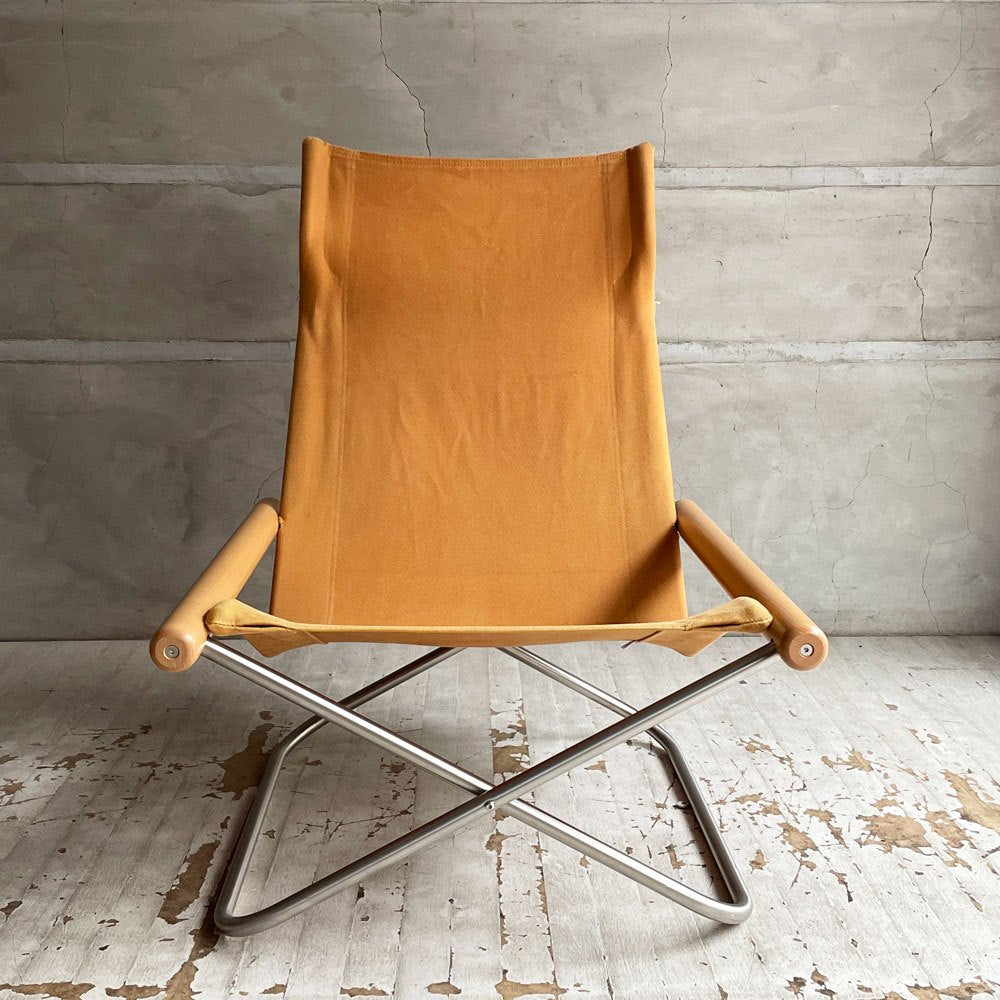 藤栄 FUJIEI ニーチェア エックス Ny chair X rocking フォールディングチェア ロッキング ナチュラル 新居猛 MoMA ♪