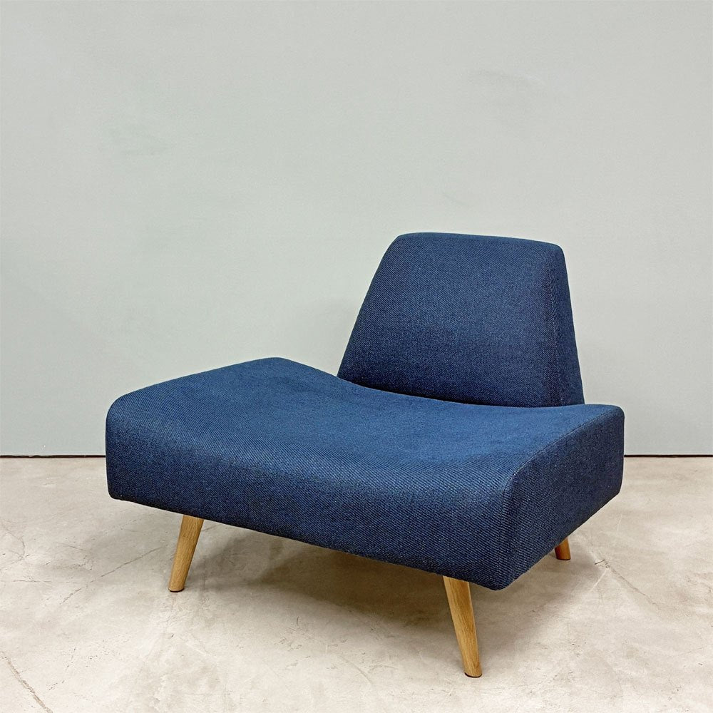 イデー IDEE アーオ ソファ AO SOFA 1Pソファ 1シーター ネイビー ファブリック W75cm 岡嶌要 定価 ￥49,000- ◎