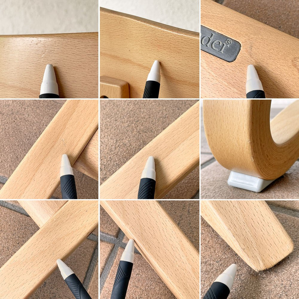 リエンダー Leander ハイチェア ベビーチェア チャイルドチェア 子供椅子 セーフティーバー&レザーベルト付 ナチュラル 定価総額60,500円 ◇