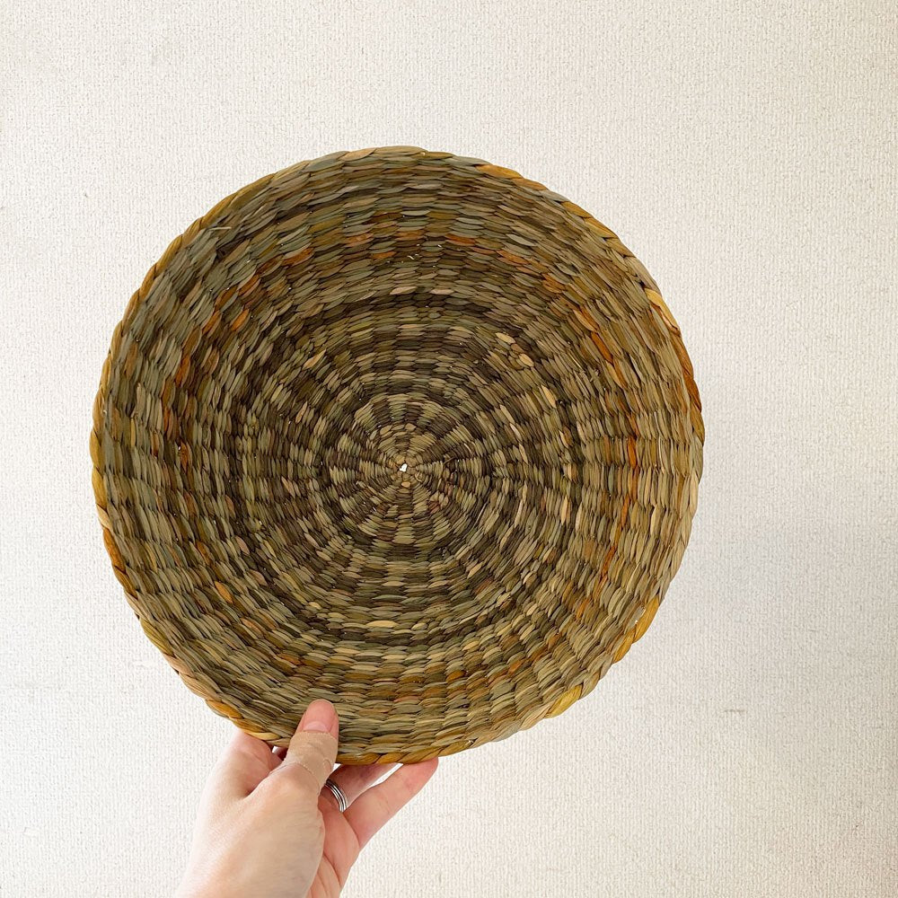 SPACE A&CO 水草 バスケット Φ28.5cm イギリス製 旧shop281 有元葉子 A ◎