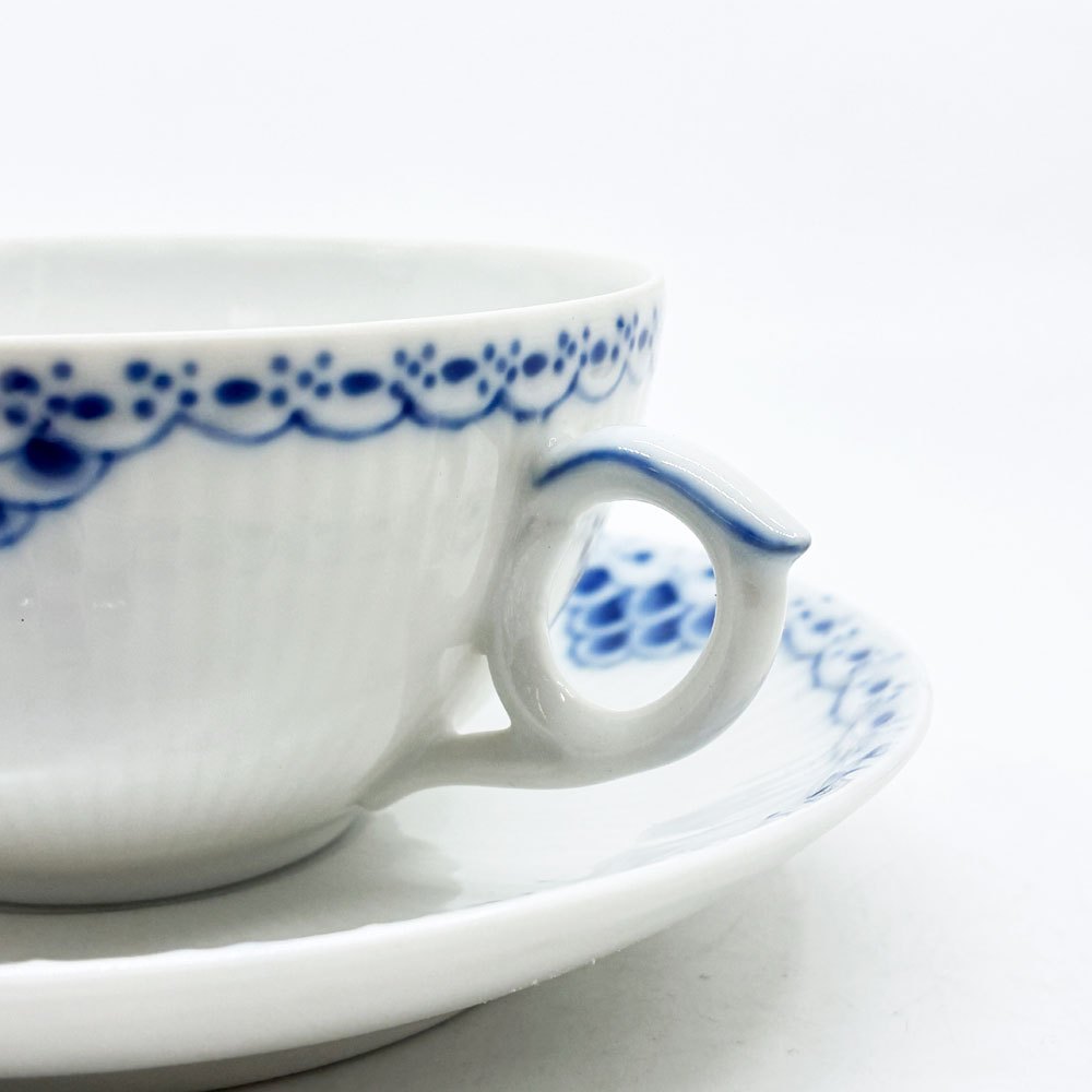 ロイヤルコペンハーゲン ROYAL COPENHAGEN プリンセス ティーカップ&ソーサー 220ml C&S デンマーク 北欧食器 B ●