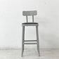 リオン LYON ファクトリー チェア FACTORY CHAIR カウンターチェア グレー バックレスト クッション PVCレザー 座面高69cm パシフィックファニチャーサービス P.F.S取り扱い E ●