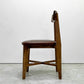 ジャーナルスタンダードファニチャー j.s.F シノン CHINON CHAIR ダイニングチェア PVCレザーシート ラバーウッド材 ブラウン ●
