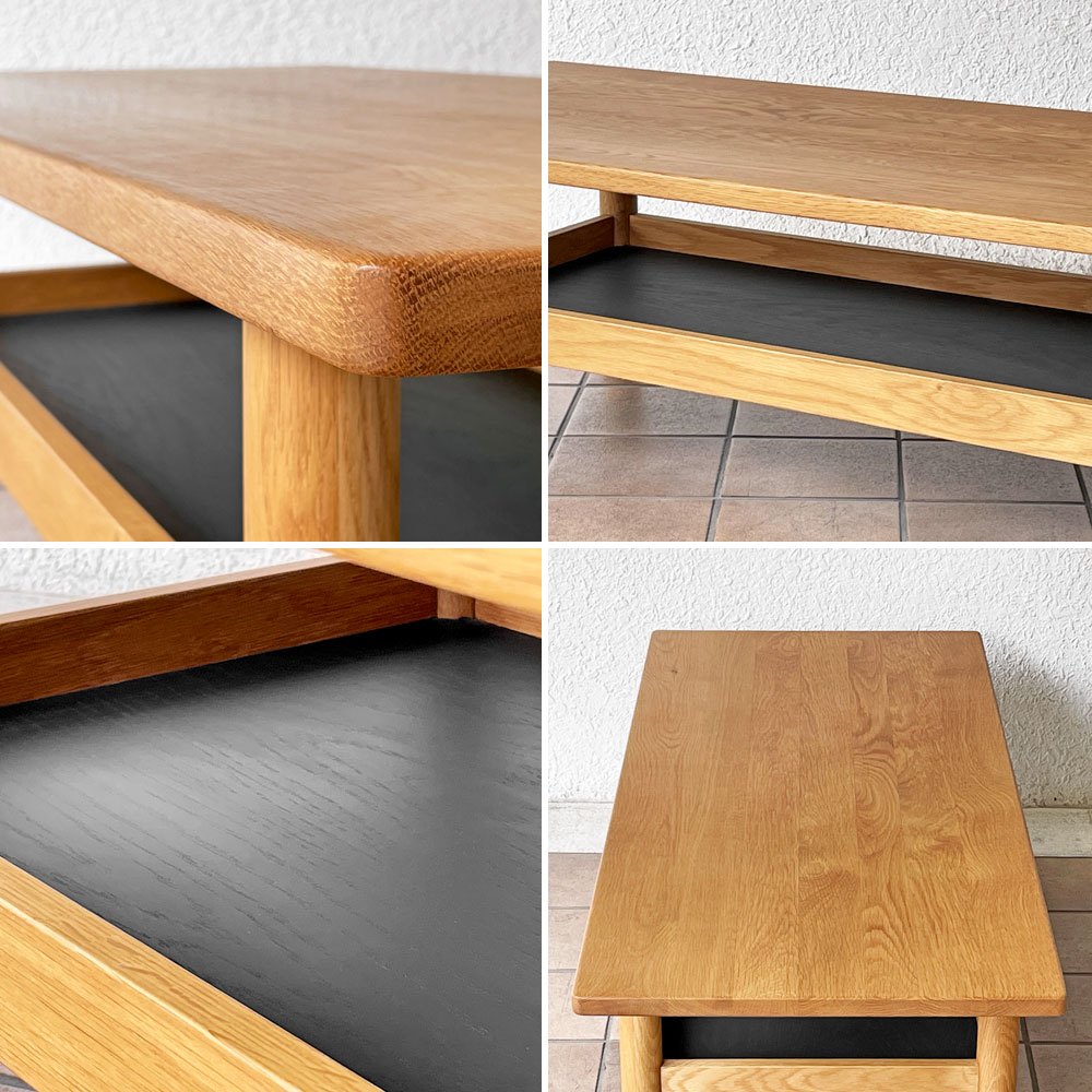 イデー IDEE ディモンシュ DIMANCHE ローテーブル コーヒーテーブル オーク無垢材 マリナ・ボーティエ Marina Bautier 定価￥119,900- ◇
