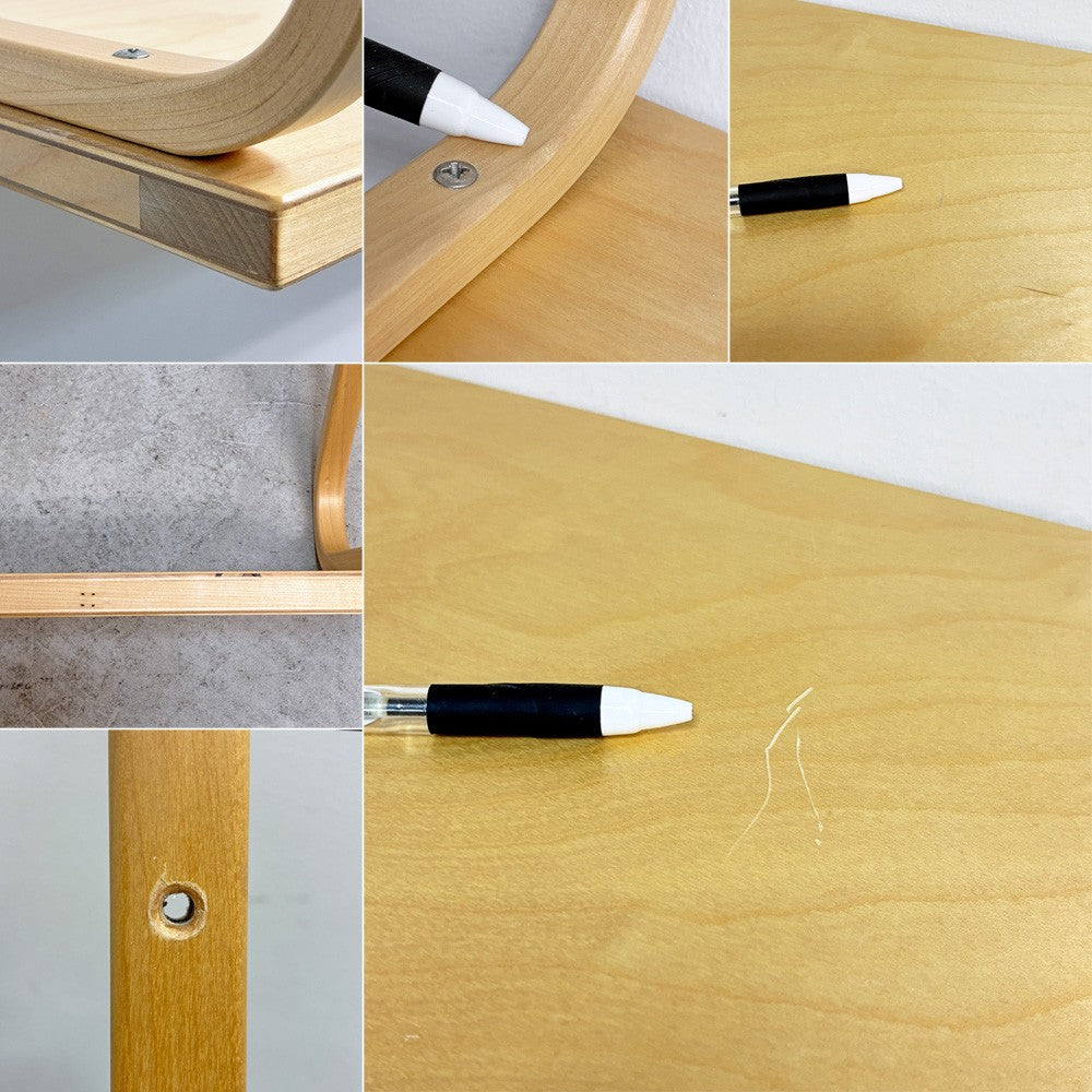 アルテック artek ウォールシェルフ 112B Wall shelf 壁付け棚 壁面家具 バーチ材 アルヴァ・アアルト フィンランド 北欧 箱付き A ●