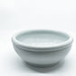 壷田和宏・亜矢 白磁 玉縁大鉢 Φ22.5x9.5cm 現代作家 ●