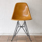 ハーマンミラー Herman Miller サイドシェルチェア 2nd 希少 オークルダーク エッフェルベース リプロダクト脚 イームズ ビンテージ ミッドセンチュリー ◇