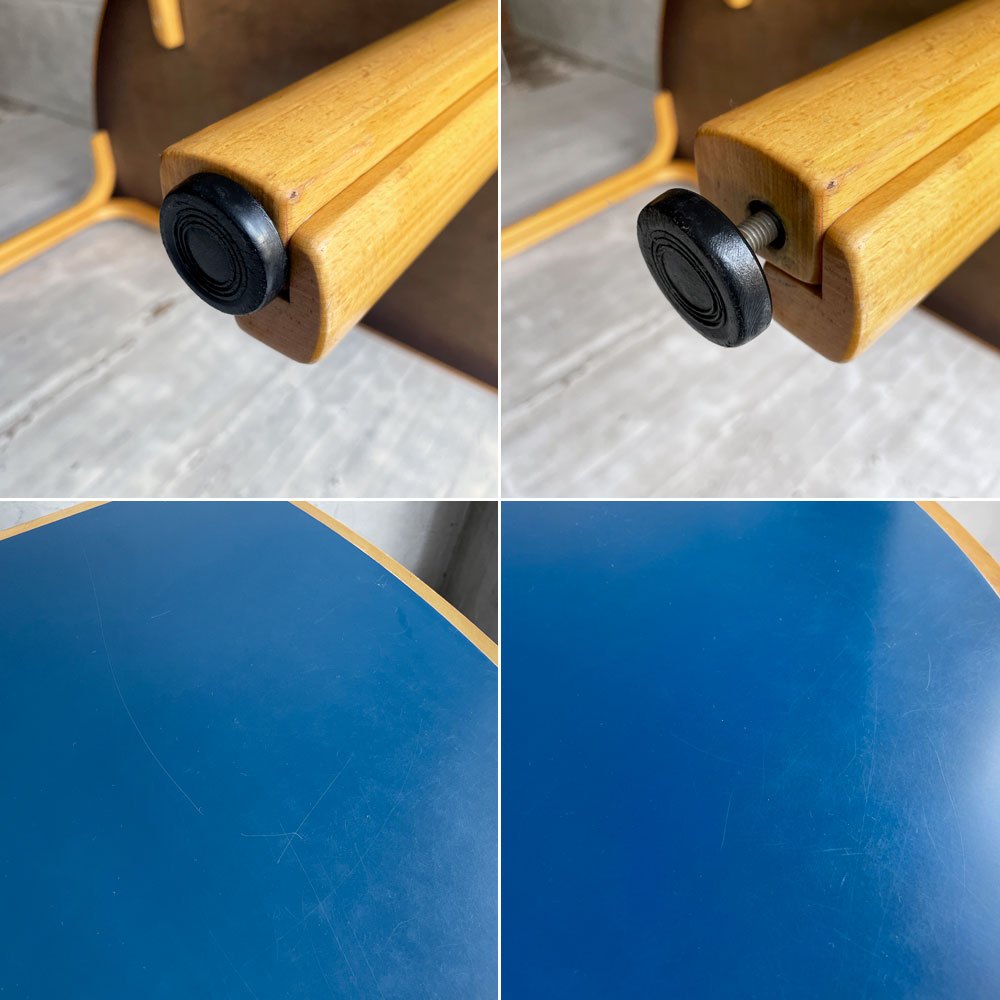 マグナスオルセン Magnus Olesen ハーフラウンド ダイニングテーブル 半円 メラミン天板 プライウッド ビーチ材 W160cm ラッド・シーゲンセン＆ジョニー・ソーレンセン 北欧 デンマーク♪