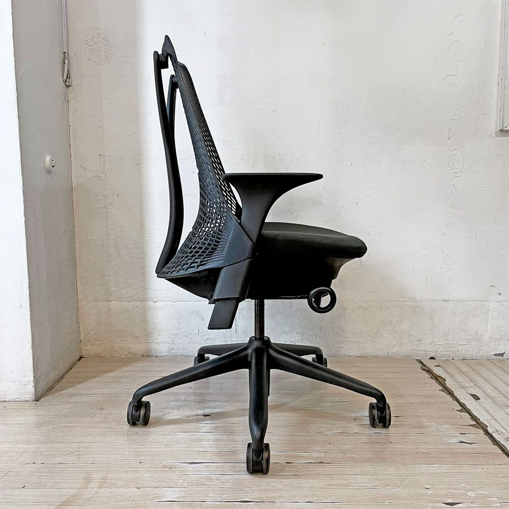 ハーマンミラー Herman Miller セイルチェア SAYL Chair デスクチェア 旧モデル イヴ・ベアール ブラック 2013年製 モダンデザイン ★