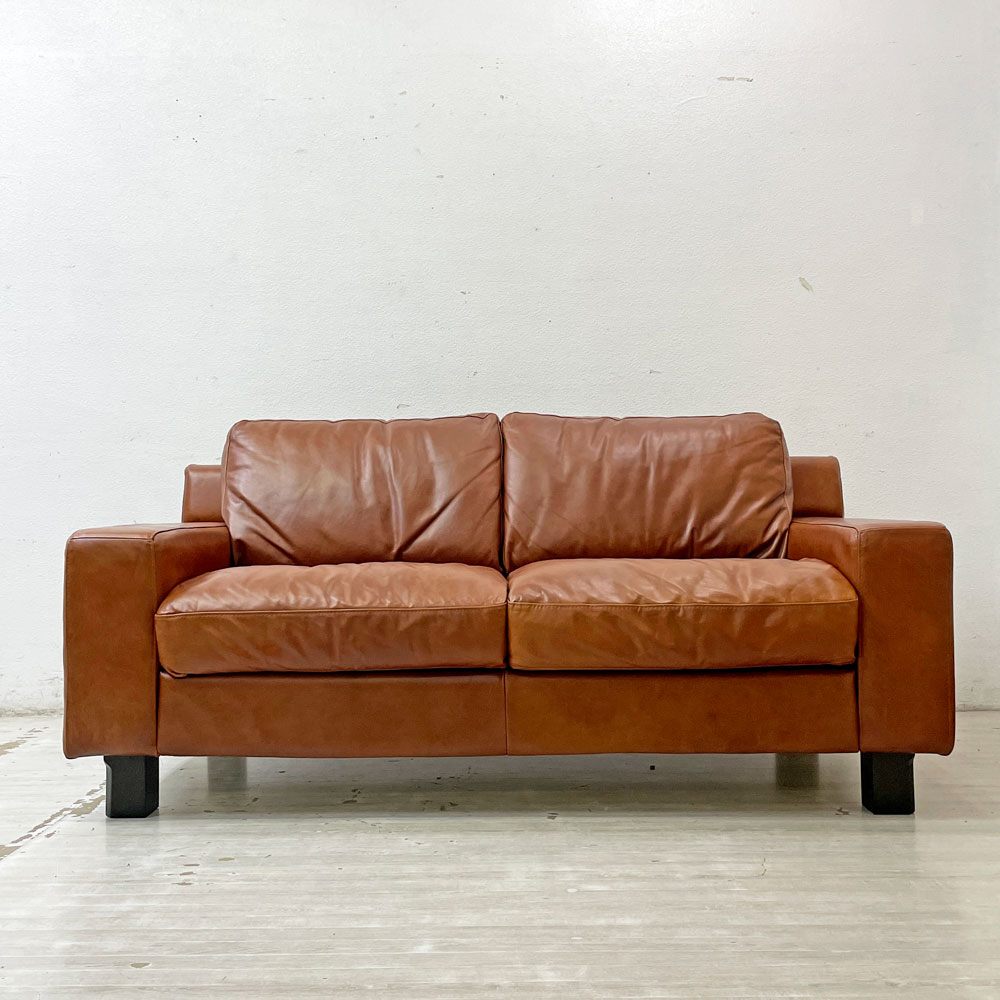 イデー IDEE セリュー ソファ SERIEUX SOFA 2Pソファ 2人掛け ショコラ chocolate 本革 定価 379,900円 ●