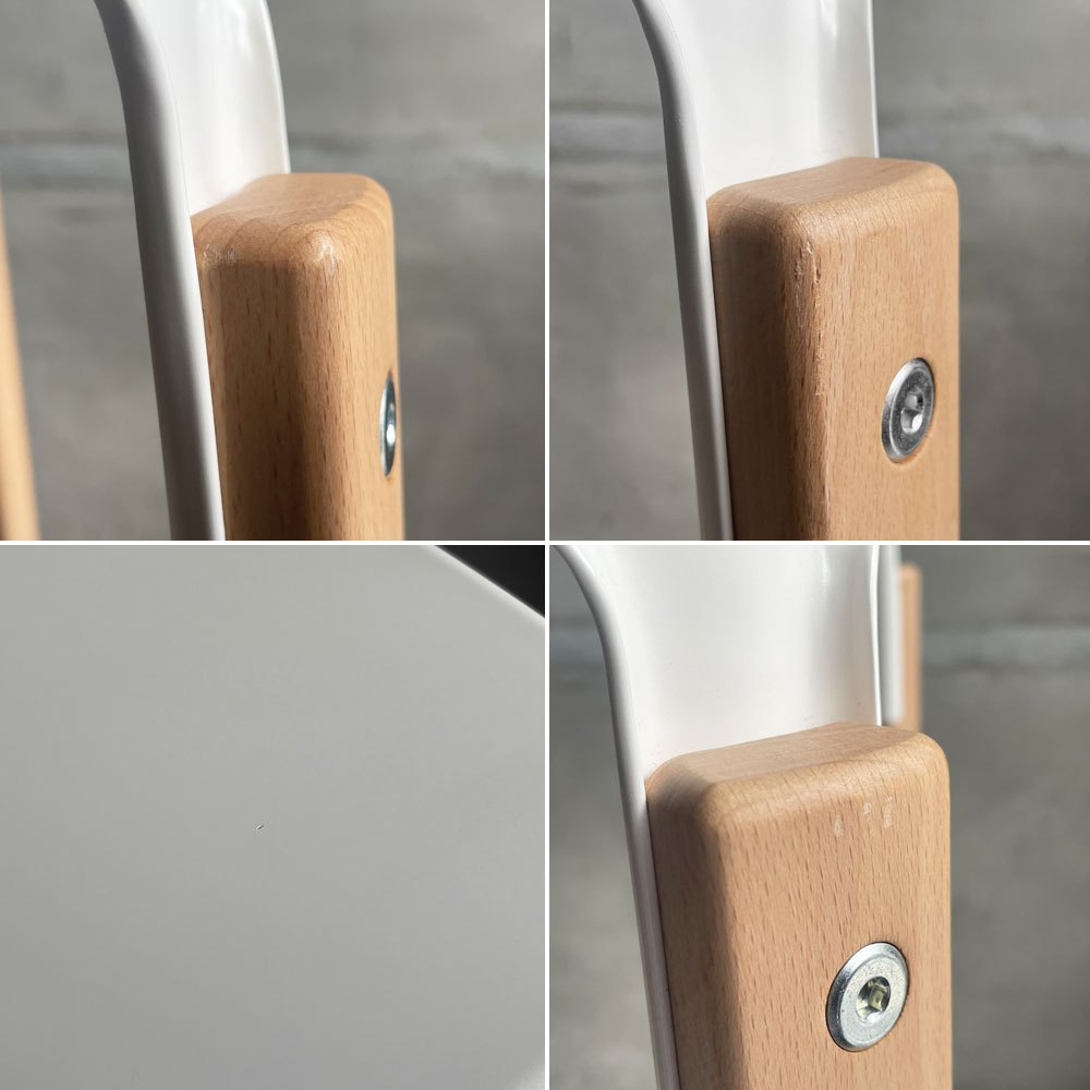 マジス MAGIS スティールウッドスツール Steelwood Stool ハイスツール カウンターチェア ホワイト × ビーチ H68cm ロナン＆エルワン・ブルレック ♪