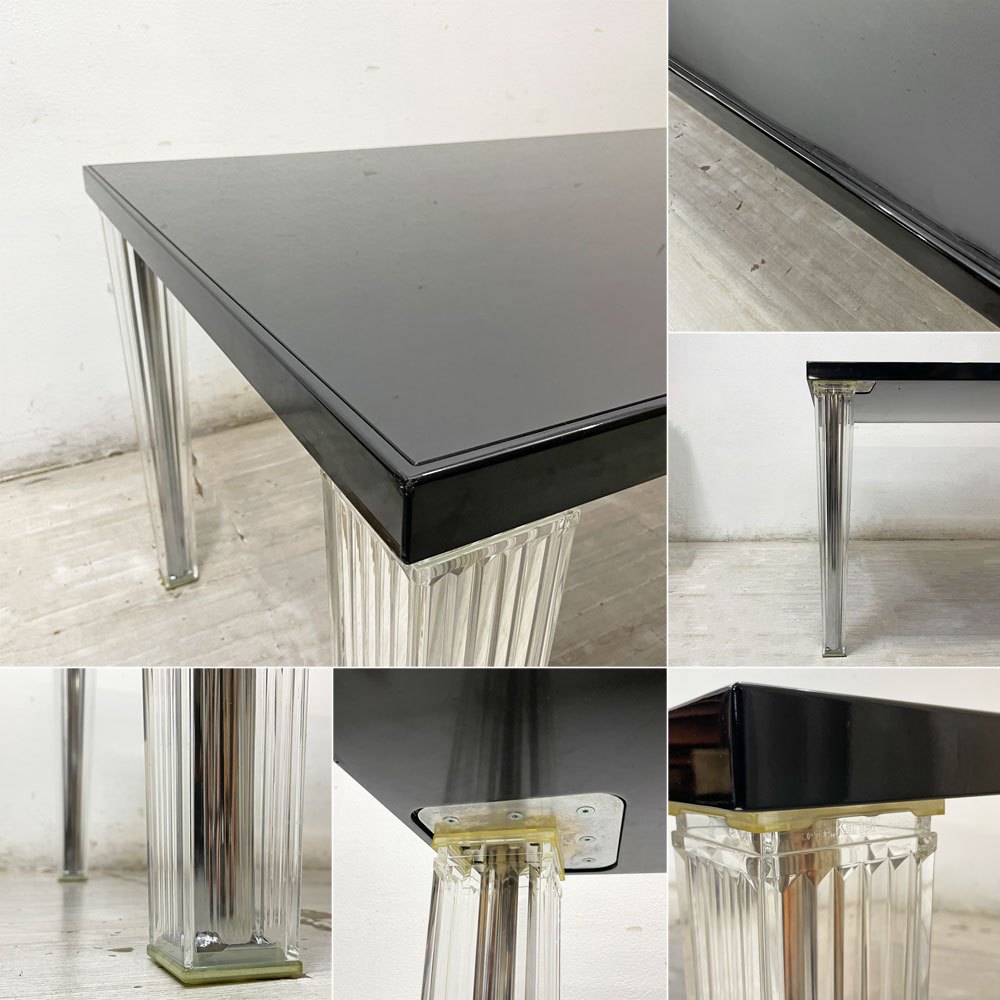 カルテル Kartell トップトップ TOPTOP ダイニングテーブル レクタングル190ガラス W190cm フィリップ・スタルク 定価￥681,400- ●