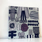 マリメッコ marimekko プータルフリン・パルハート PUUTARHURIN PARHAAT ファブリックパネル 40x40cm マイヤ・ロウエカリ フィンランド 北欧雑貨 ★