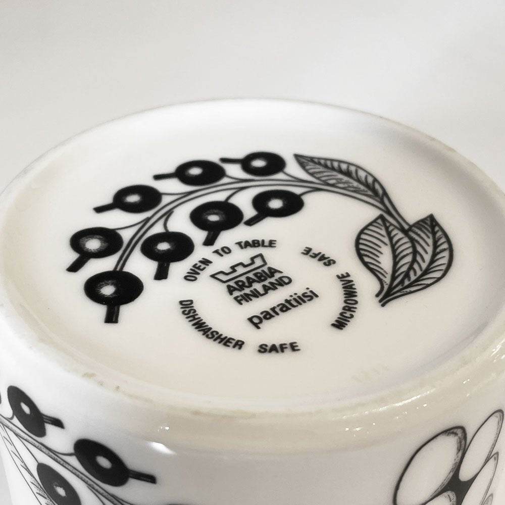 アラビア ARABIA パラティッシ PARATIISI マグカップ ブラック 350ml 旧ロゴ 北欧食器 B ◎