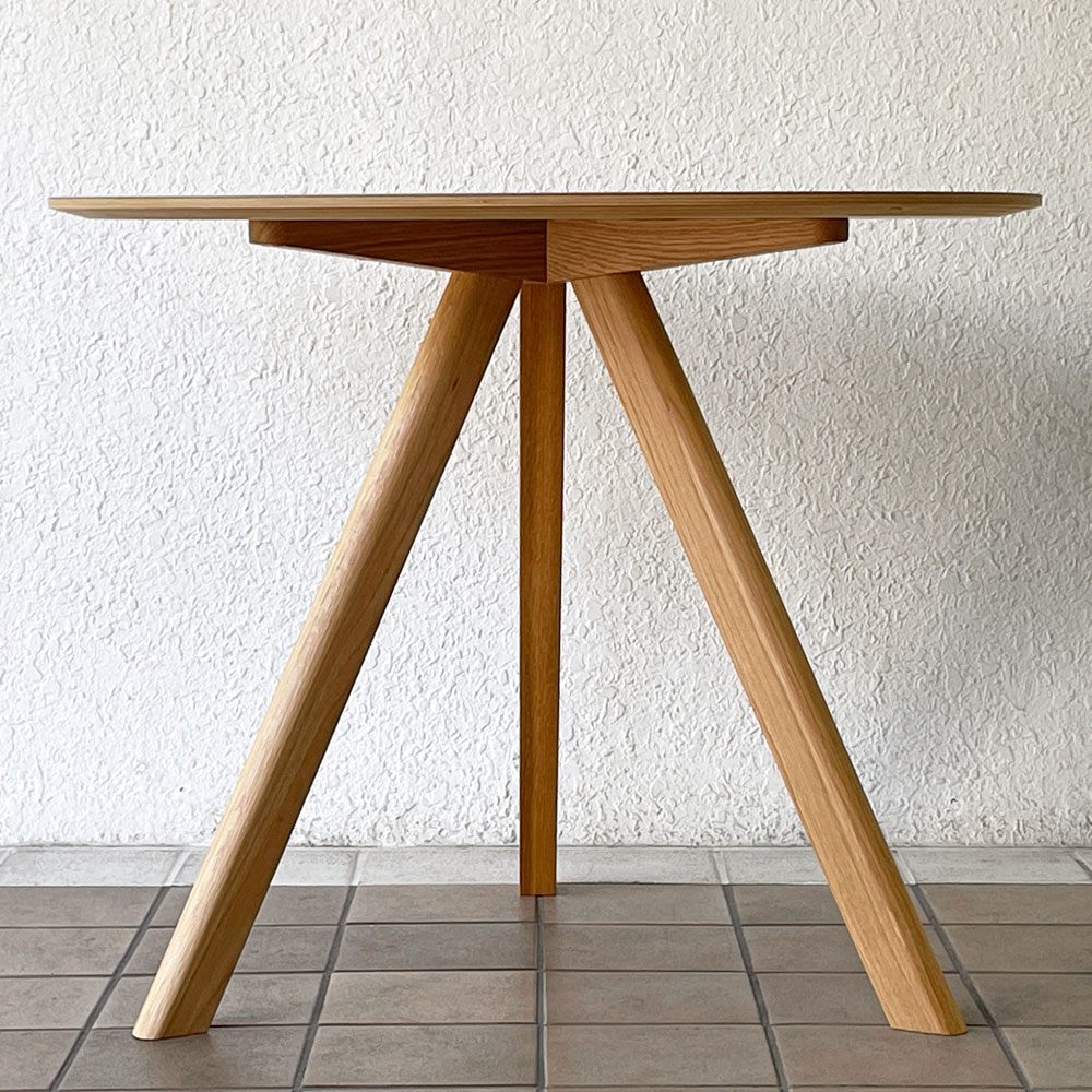 ヘイ HAY CPH 20 ラウンドテーブル ダイニングテーブル グレー リノリウム Φ90 デンマーク 北欧家具 ロナン＆エルワン・ブルレック ◇