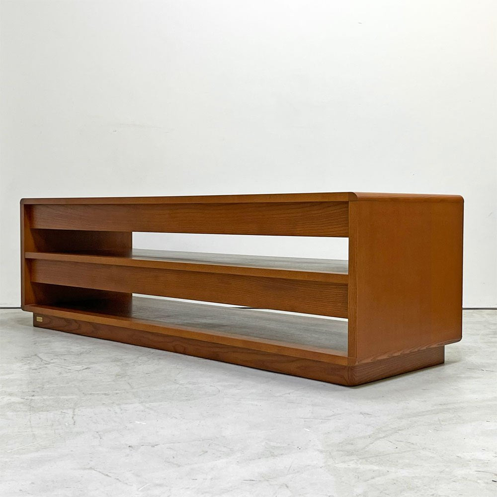 イデー IDEE マルー TV キャビネット MALUH TV CABINET AVボード アジャスター オープンタイプ アントンブラウン アッシュ材 W140cm ●