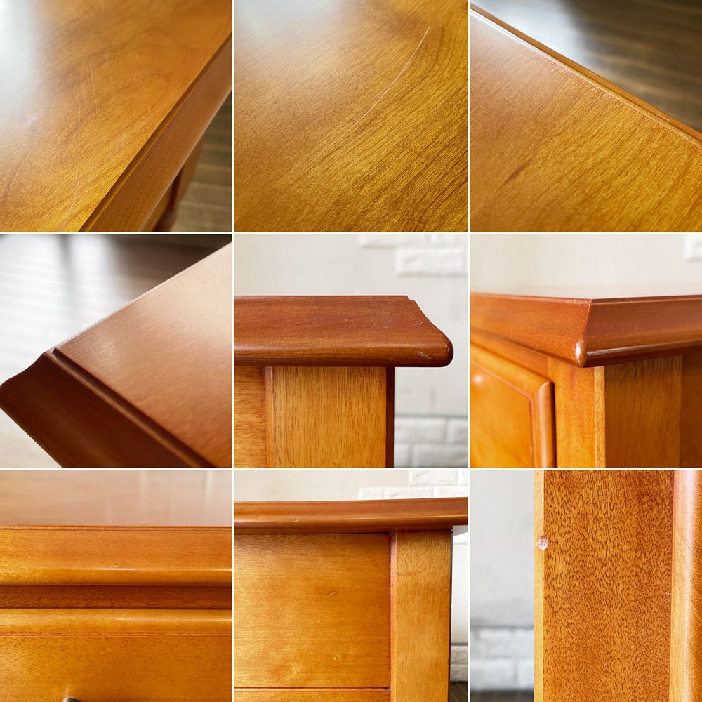 横浜ダニエル DANIEL クーガー Cougar サイドテーブル A-311 ナイトテーブル 樺桜材 W50cm アーリーアメリカン 参考価格19万円 ◎