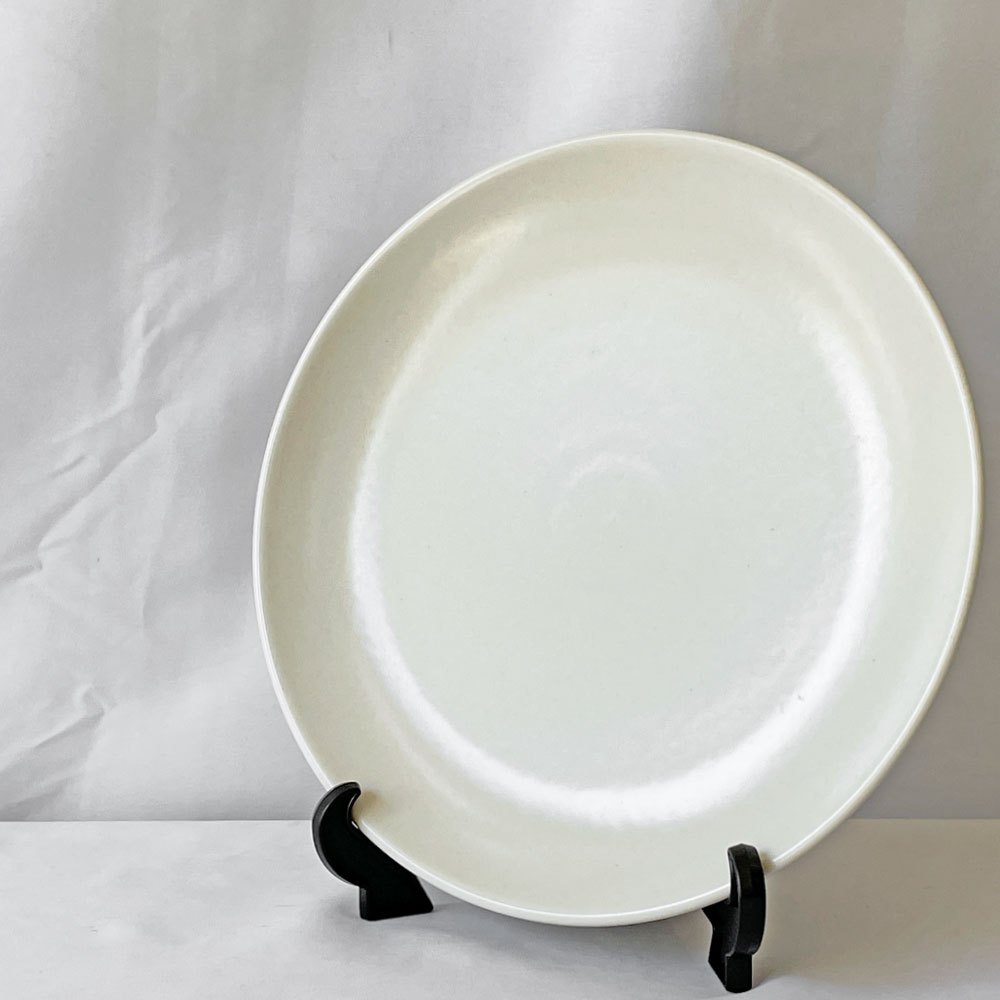 ヒースセラミックス HEATH CERAMICS ディナープレート ホワイト Φ27cm 陶器 アメリカ シンプルデザイン B ◇